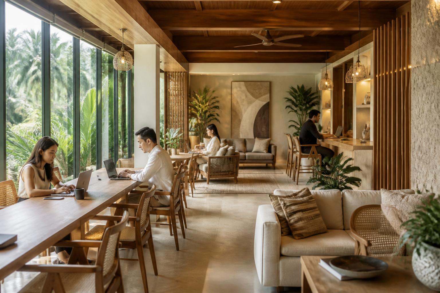 Viranova co-working space interior in Dumaguete City